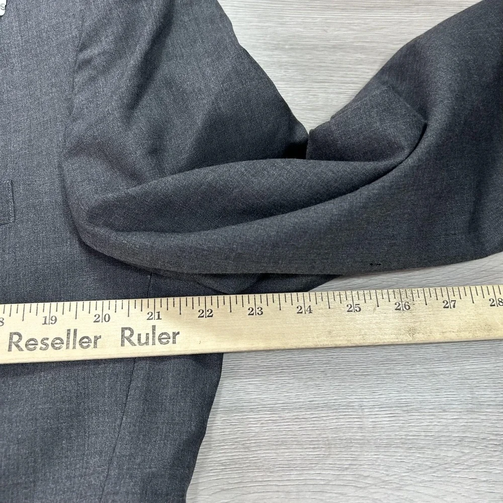 Jos. A. Bank Blazer Mens 42L Gray Classic Collection Wool 2‎ Button Sport Coat